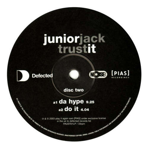 Junior Jack - Trust It Vinyl LP x 3 Excellent Condition