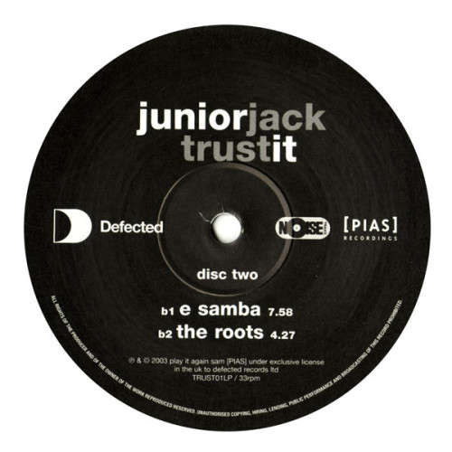 Junior Jack - Trust It Vinyl LP x 3 Excellent Condition