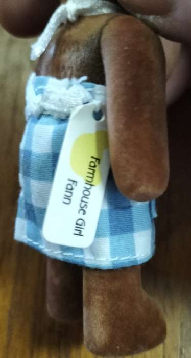 Vintage McDonalds 1999 bear with label - Farmhouse Girl - Fann