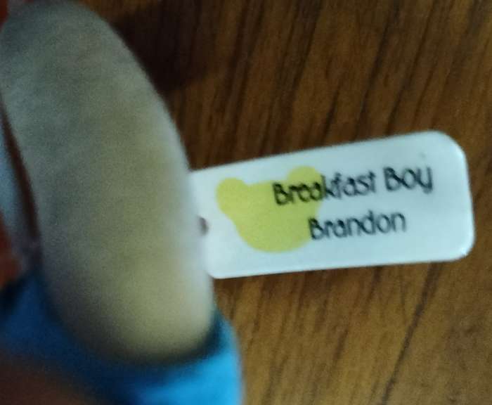 Vintage McDonalds 1999 bear with label - Breakfast Boy - Brian
