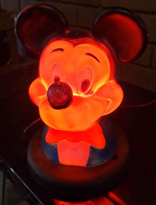 Vintage kid`s bedside lamp - Mickey Mouse (20 cm)