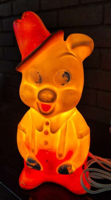 Vintage kid`s bedside lamp - Piggy (27 cm)