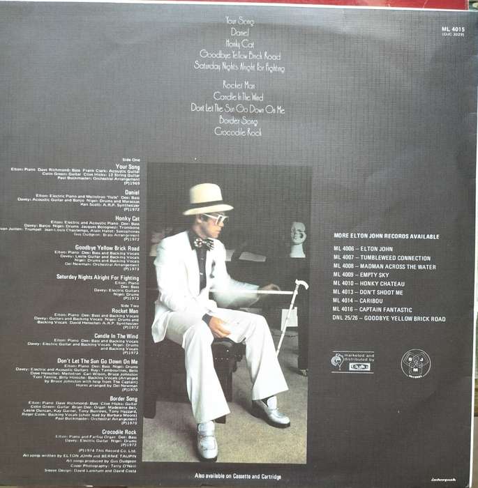 Vintage Vinyl / LP / Record - Elton John - Greatest Hits