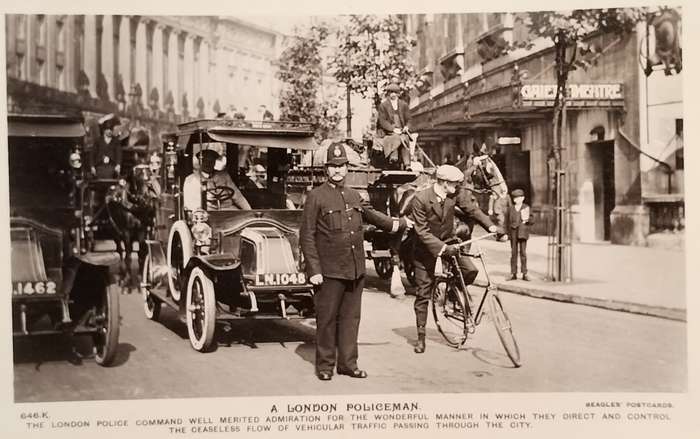 Vintage Post Card - British - London Policeman