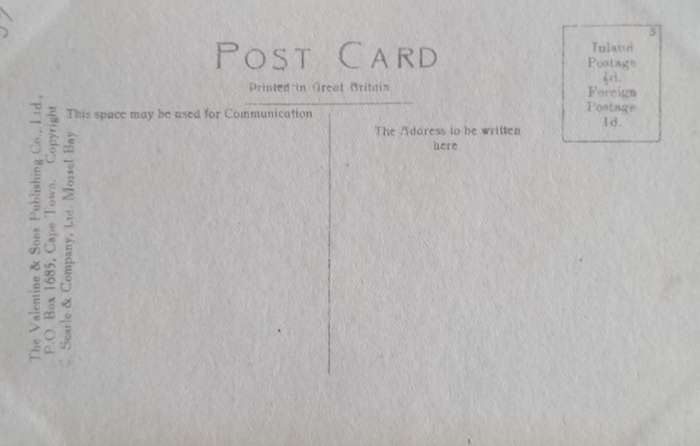 Vintage post card - South Africa - George/Oudtshoorn line