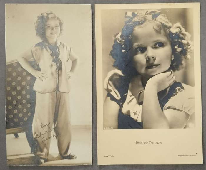 Collection of Shirley Temple photographic postcards (x9)