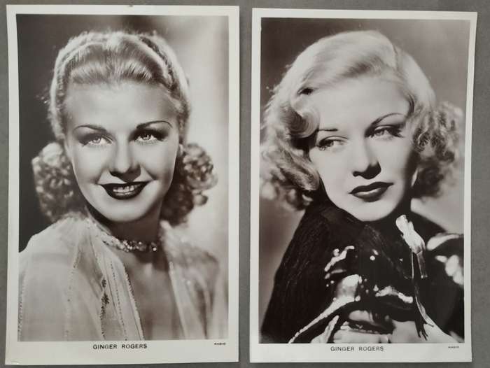 Ginger Rogers photographic postcards (x2)