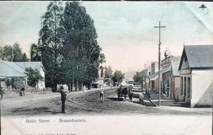 Vintage post card - South Africa - Johannesburg - Braamfontein