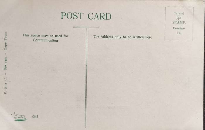 Vintage post card - South Africa - Johannesburg - Jeppestown