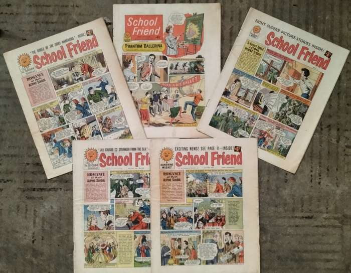 Vintage Comics - School Friend 1959/60 (x5)