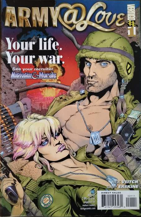 Vintage Vertigo comic - Army @ Love #1