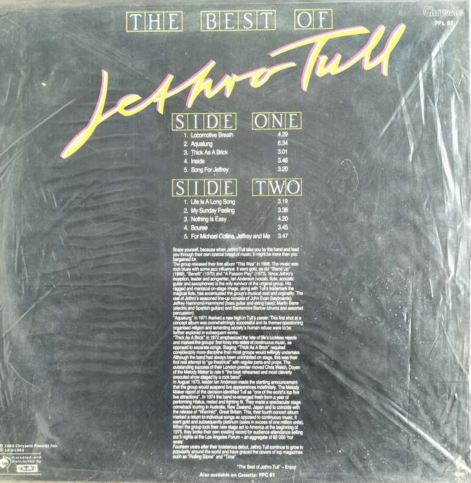 Vintage Vinyl / LP / Record - The best of Jethro Tull