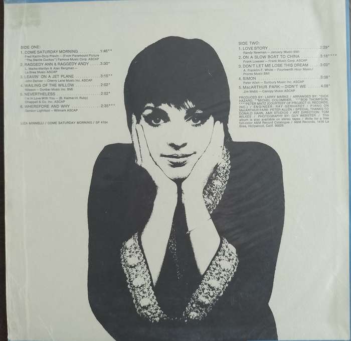 Vintage Vinyl / LP / Record - Liza Minnelli - Come Saturday morning