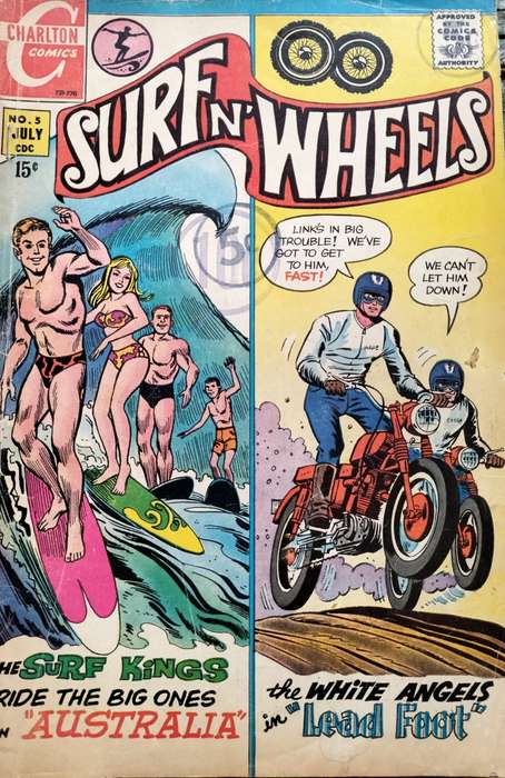 Vintage Charlton Comics - Surf n' Wheels #3