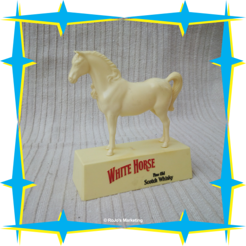 VINTAGE WHITE HORSE WHISKEY FIGURINE - 150mm tall