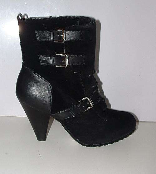 SIZE 2,3,4, 5, 6 (35, 36, 37, 38, 39) adjustable boots ankle & across foot ankle boot black HOT !!!