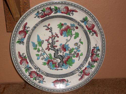 PORCELAIN PLATE WOODS BURSLEM INDIAN TREE. SIZE 23CM
