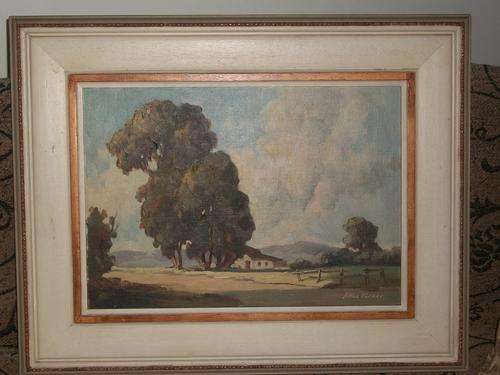 JOHAN OLDERT OIL ON BOARD FRAMED. SIZE