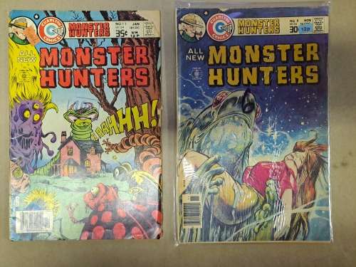 Monster hunters + Monsters on the Prowl - 3 Vintage Comics