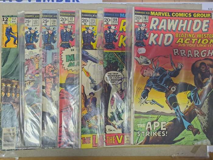 Rawhide Kid - 7 Vintage Comics - Final Reduced price