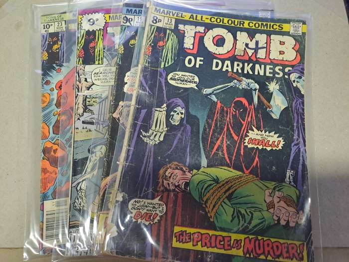 Tomb of Darkness - 4 Vintage Comics - Reduced price