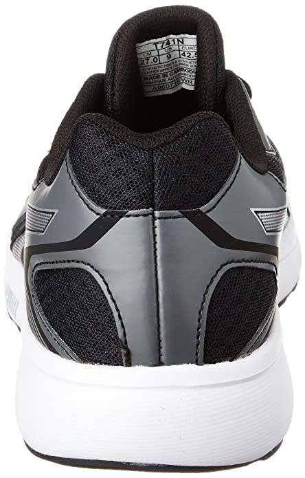 ASICS STORMER T741N-9093 BLACK/SILVER/WHITE UK6