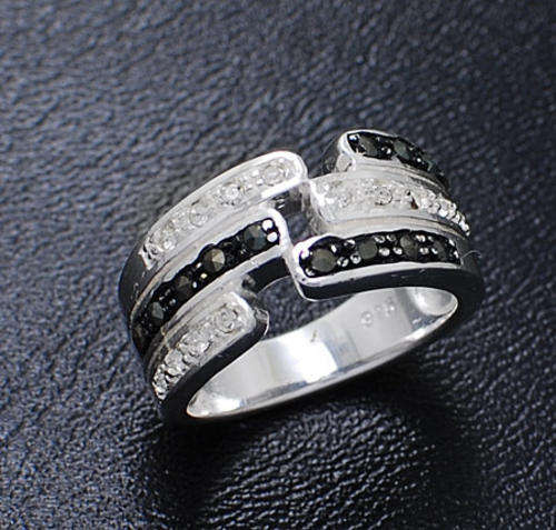 Breathtaking SOLID Sterling Silver Margazette Dress Ring - Size 6
