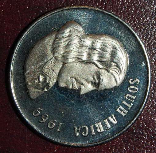 '' 1969 Proof South Africa 50c "