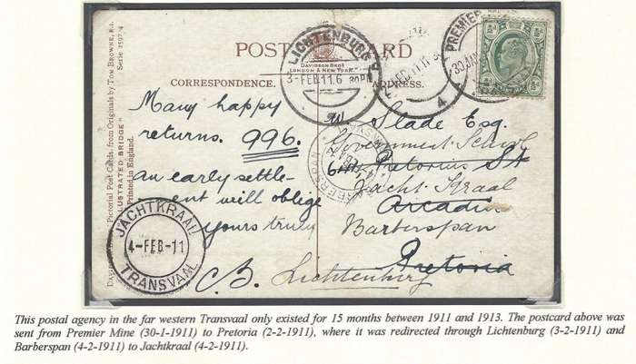 Transvaal Rarity: Only JACHTKRAAL cds on cover & with BARBERSPAN ("RRRR"). !!