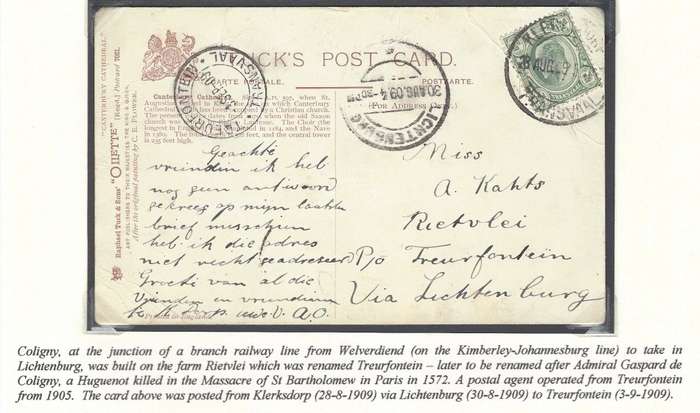 Transvaal Scarce ("R") TREURFONTEIN cds.