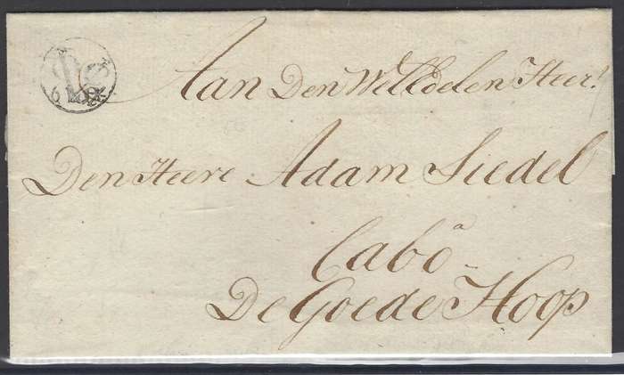 Cape 1792/95 `VOC` Monogram handstamp (type 3) of the Dutch East India Company. See below.