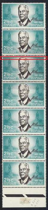 RSA 1966 2 1/2c PAPER JOIN Superb MNH/VFM. SACC 258 variety. Rare. See below.
