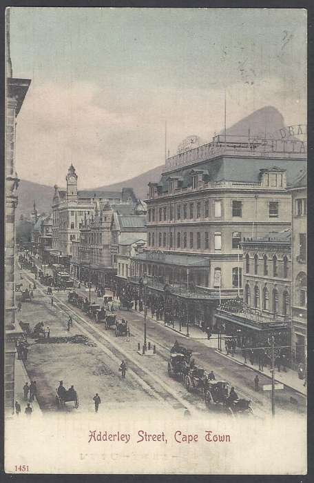 Cape Postal history: Rare 1907 "PIER HEAD" cds - not seen by Putzel - on card to England. See below.