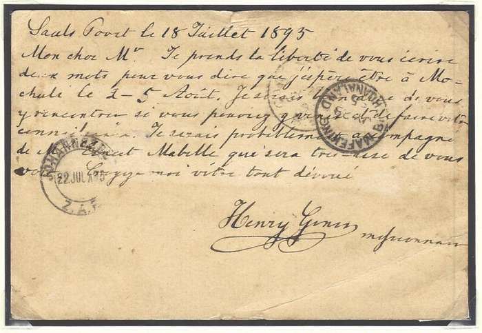 Transvaal: Scarce 1895 SAULSPOORT uprated card via JHB. & MAFEKING to GABARONE.