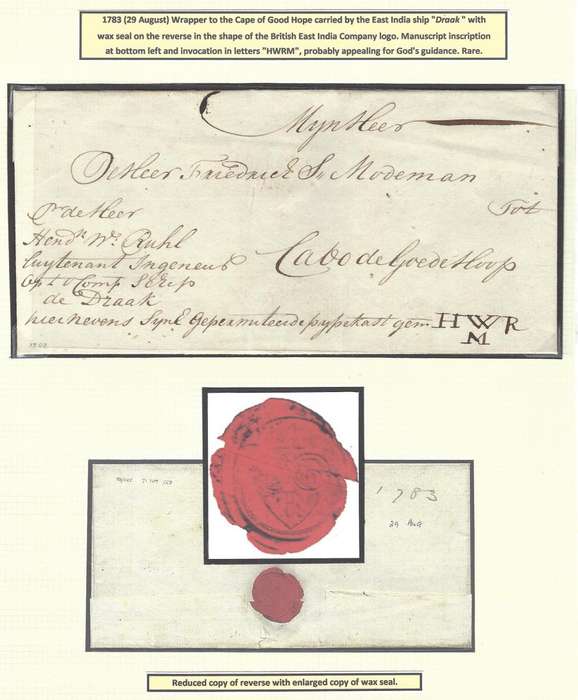 Cape 1783 Historic Pre-adhesive Holland/Cape Town cover. See below.