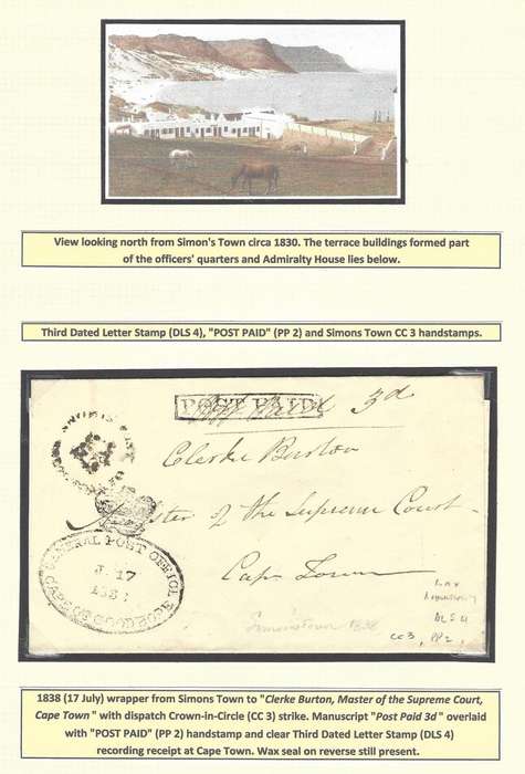 Cape 1838 (JU 17) wrapper Simons Town to Cape Town with CC 3, DLS 4 and PP 2 . See below.