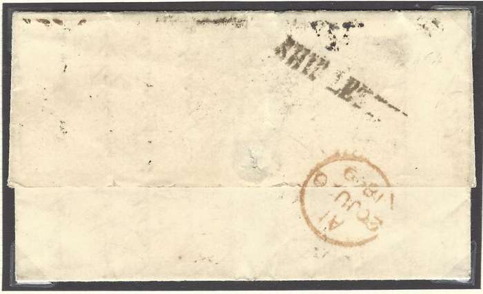 Cape 1849 (6 April) Second type Undated Letter Stamp - the ULS 2. See below.