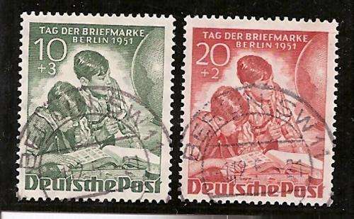 Berlin (West) - 1951 Stamp Day set very fine used..