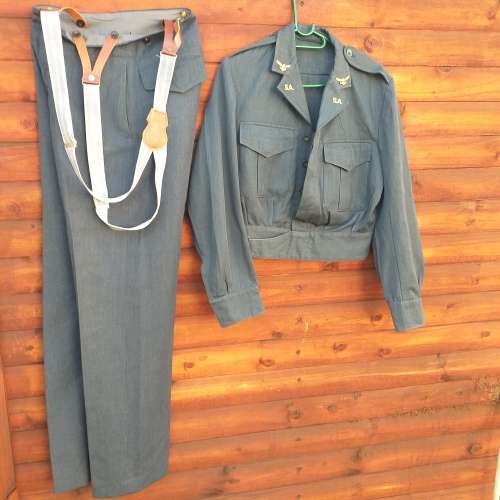 SA Airforce Bunny Jacket, Pants with Suspenders