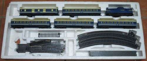 **LIMA**VINTAGE**TRAIN SET**BLUE TRAIN**TESTED - PERFECT WORKING**