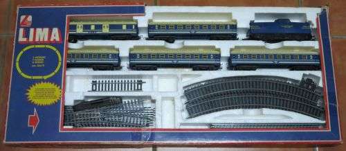 **LIMA**VINTAGE**TRAIN SET**BLUE TRAIN**TESTED - PERFECT WORKING**