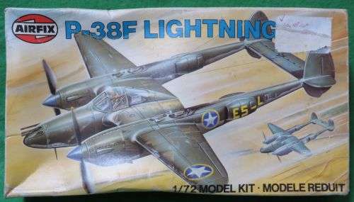 **AIRFIX**MODEL KIT**LOCKHEED P-38F LIGHTNING**1/72**VINTAGE**