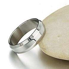 *R350* Local stock, New Mens high polished titanium stainless steel Band