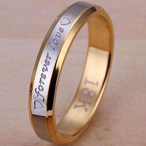 Local stock, New 18K RGP forever love couple Mens ring with option to add the Ladies ring