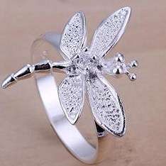 925 Sterling silver filled Dragonfly Ring options for matching pendant and Chain