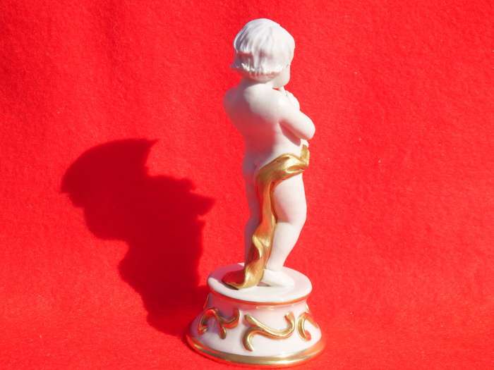 Capodimonte Cherub Bisque Figurine with N Crown Mark Ref. OR-12