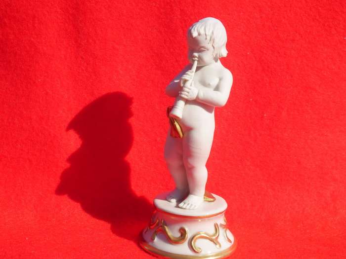 Capodimonte Cherub Bisque Figurine with N Crown Mark Ref. OR-12