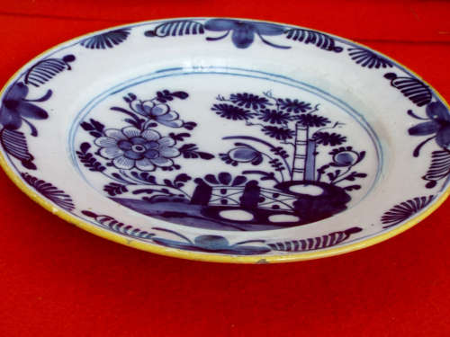 Dutch Delft plate 18th Century. Ref. P/94