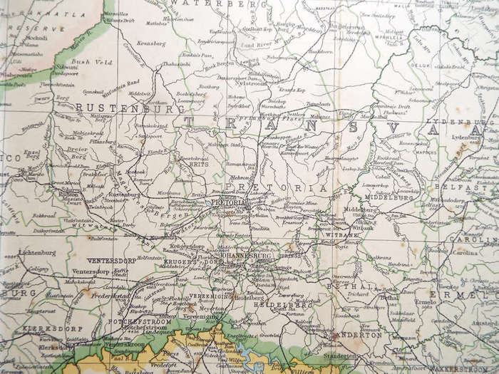 Map of the Transvaal - 1952 .  Ref. No. MP/9