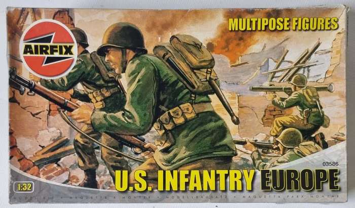 Airfix Multipose Figures - U.S. Infantry Europe